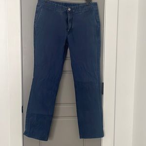 Mens Bonobos blue chinos